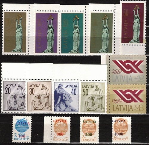 Lettland briefmarkenserie aus - lettland.,