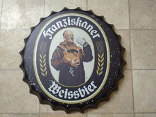Blechschild Kronkoren Bier Franziskaner Weißbier