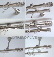 Gardinenstange Edelstahl Look