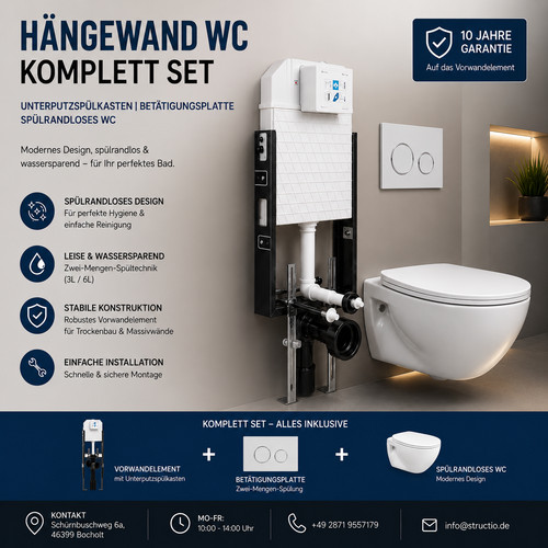 Komplettset spülrandlos - komplettset,