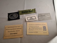 Militaria Eintrittskarten und Bänder
