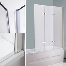 B Ware / Glas Badewannenaufsatz Badewannen Duschabtrennung Badewannenfaltwand 6