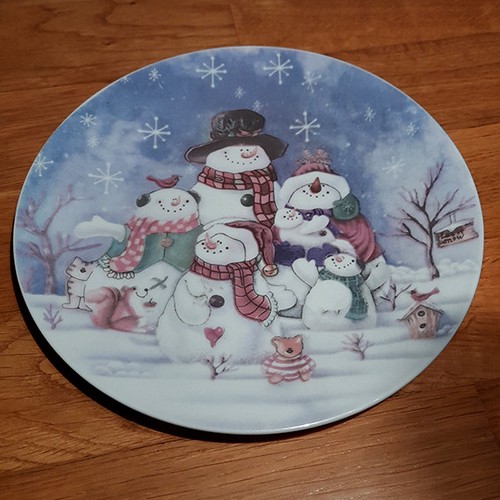 Weihnachtsteller familie - ·,