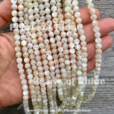 Weiße Perlmutt 4 6 8 mm