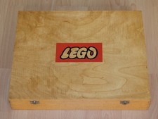 Original LEGO Holz Vintage Sortierkasten 60er Jahre mit Inhalt