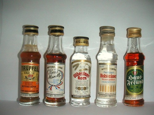 Miniaturflaschen - 5x,