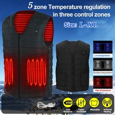 Beheizte Weste Heizmantel Jacke Smarter Mantel Panzer Winter Heizweste Kleidung