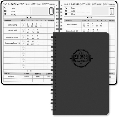 Trainingsbuch fitness journal - trainingsbuch,