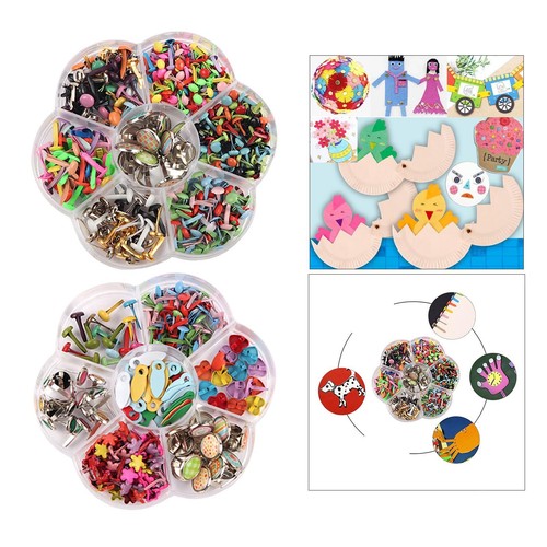 200 stück mini brads papier - 200,