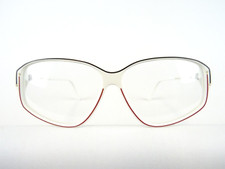 Weisse Brille Brillenfassung Kunststoffgestell große Glasform Damenbrillen Gr/M