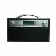 ELTA DAB+ Radiowecker Holz Schwarz/Grau LCD Uhrenradio Alarm Wecker Snooze Radio