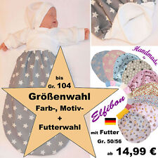 ELFIBON  Sommer - Winter Pucksack ÖKO Schlafsack Fußsack Decke Swaddle 2 Lagen