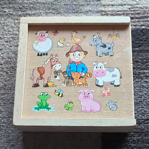Holz memo bauernhof spiel - memo,