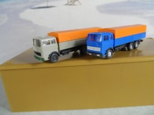 2 LKW mit Plane Fahrzeug 1:160 Wiking Spur N 711