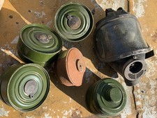 Gasmaske mit 5 Stück Filtern für die ehem. DDR hergestellt in der UDSSR