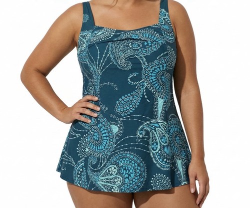 Lascana tankini badekleid - lascana, blau