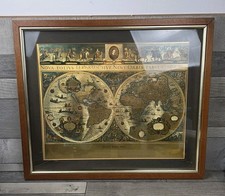Vintage Wandkarte Eiche