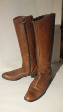 Damen Leder-Stiefel, Gr.39, mittelbraun