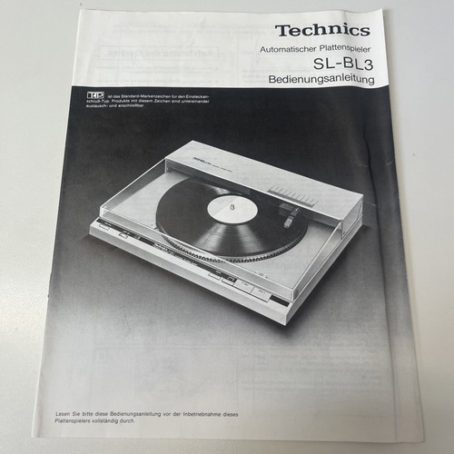 Technics bl3 plattenspieler - technics, sl-bl3