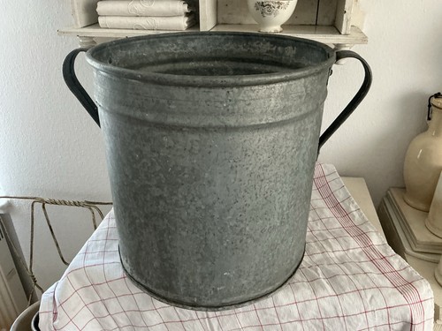 Alter zinktopf shabby - shabby, vintage