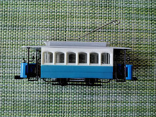 VEB Leipziger Modellbau Strassenbahn mit Anhänger 1:87 ORK