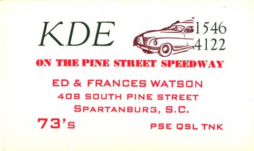 Radio qsl card frances - radio,