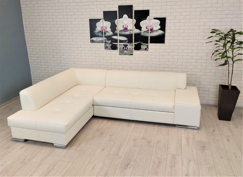 Echtleder ecksofa leder - ecksofa,