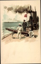 Künstler Litho Bohrdt, Hans, Am Torpedo Lancierrohr, Deutsche... - 10605627