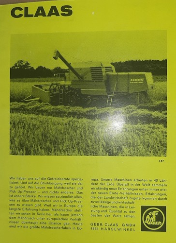 Werbeanzeige 1966 claas - 1966,