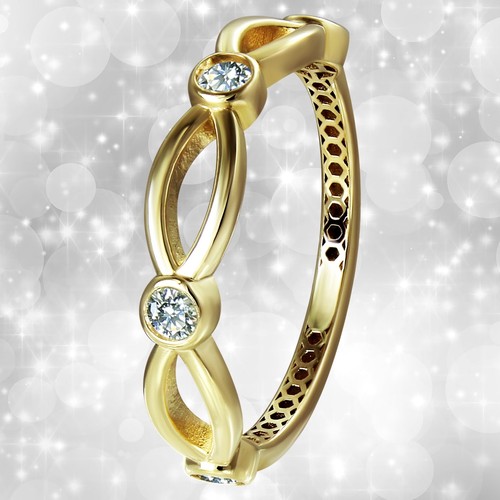 Golddream gold ring - ring, zirkonia