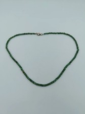 Smaragd-Kette mit 925er