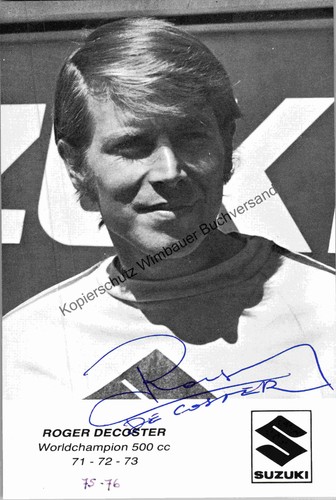 Autogrammkarte roger decoster - autogrammkarte,