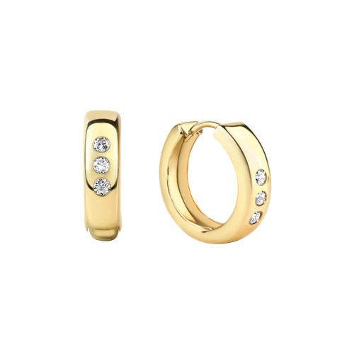 Creolen 333 gelbgold glanz - creolen, 333/-