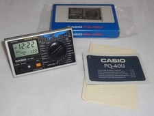 Casio PQ-40U Seltener Vintage-Reisewecker mit Weltzeitfunktion + neuer Batterie