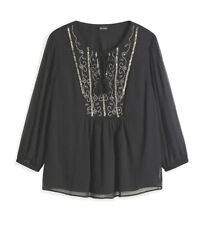 Damen Tunika schwarz mit