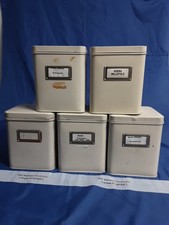 5er-Set Horo-Dosen / Tee-Dosen, Blech-Dosen 3 Liter