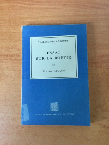 Essay sur boetie - sur,