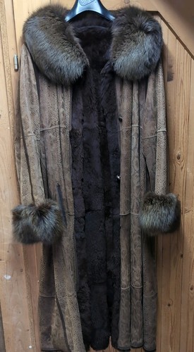 Ledermantel braun für damen - ledermantel,