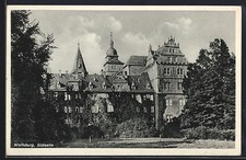 AK Wolfsburg / Fallersleben, Schloss, Südseite, Stempel Stadt des KdF-Wagen 