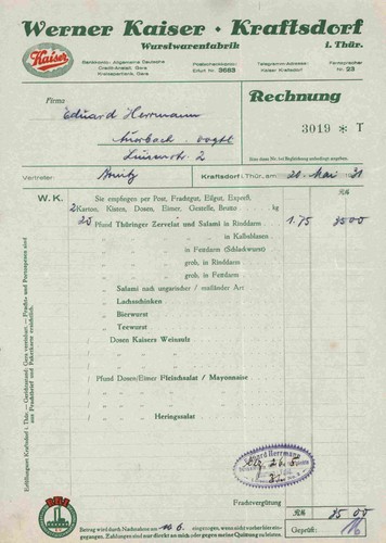 Werner kaiser wurstwarenfabrik - kaiser,