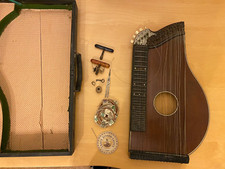 Alte, antike Holz Zither