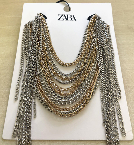 Zara damen halskette silber - zara,