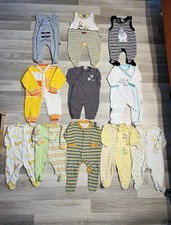 ❤️❤️❤️ 11tlg Kleiderpaket Strampler Schlafanzüge Jumpsuite Zwillinge Gr. 62-68