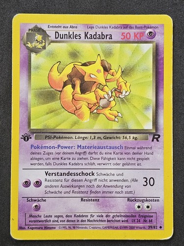 Pokémon dunkles kadabra 82 - dunkles,
