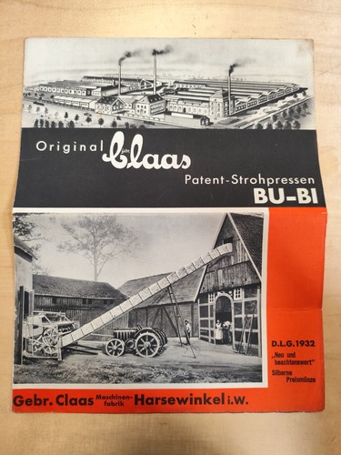 Claas dlg strohpresse - claas, 1932