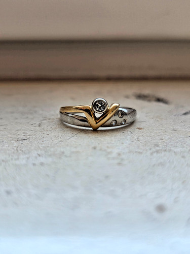 950 platin 750 goldring - ❖, 950/platin