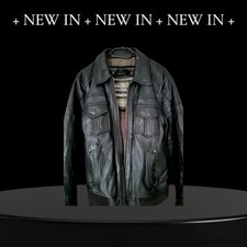 Echt Lederjacke Herren Schwarz