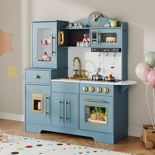Kinderküche holz mit herd - holz,
