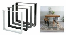 Design Tischbeine 2er Set Tischkufen Tischgestell Stahl Tisch Kufen + Schrauben