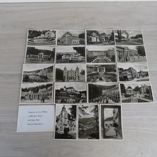 Antikes postkarten album aus - postkarten,
